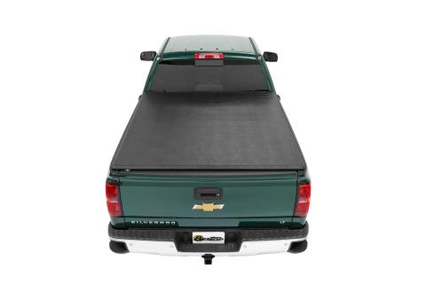EZ-Roll Soft Tonneau Cover For Chevy/GMC 2020-2024 Silverado/Sierra 2500/3500 HD 6.8 Foot Black Tailgate Spoiler Not Included Bestop
