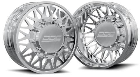 Dually Wheels The Mesh Forged 24x8.25 8x200 Polished 05-25 Ford F-350 11-14 Ford F-450 19-25 Dodge Ram 3500 DDC Wheels