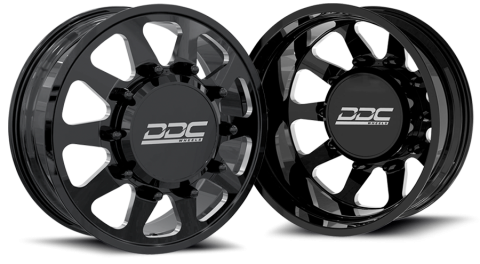 Dually Wheels The Ten Forged 24x8.25 8x210 Black/Mill 11-25 Silverado/Sierra 3500 DDC Wheels