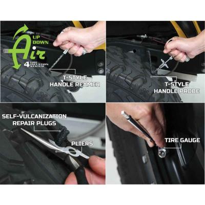 Tire Repair Kit 53 Piece Kit With Black Storage Box Up Down Air