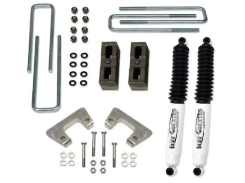 2 Inch Lift Kit 11-19 Silverado/Sierra 2500HD/3500HD 4x4 &amp; 2WD w/Rear Lift Blocks and SX8000 Shocks Tuff Country