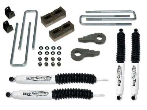2 Inch Lift Kit 01-10 Silverado/Sierra 2500HD 4x4 & 2WD w/Rear Lift Blocks and SX8000 Shocks Non-Purple Key Tuff Country
