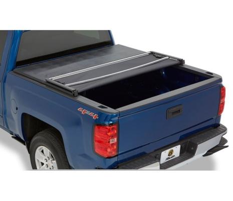 EZ-Fold Soft Tri-Fold Tonneau Cover For Nissan 2004-2021 Titan 5.5 Foot Black Tailgate Spoiler Not Included Bestop