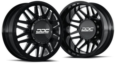 Dually Wheels Aftermath Black/Milled 22X8.25 8X210 Silverado/Sierra 11-25 DDC Wheels