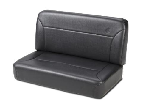 Trailmax II Fixed-Back Rear Bench Seat For Jeep 1955-1983 CJ5 Black Crush Bestop
