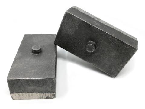 Cast Iron Lift Blocks 2 Inch 03-Up Ram 2500 03-Up Ram 3500 4WD Pair Tuff Country