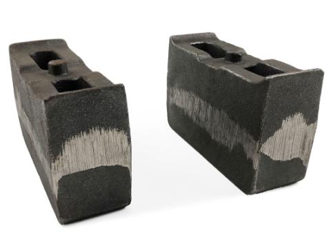 4 Inch Cast Iron Lift Blocks 01-10 Chevy Silverado 2500HD/3500HD 4wd/GMC Sierra 2500HD/3500 4WD Pair Tuff Country