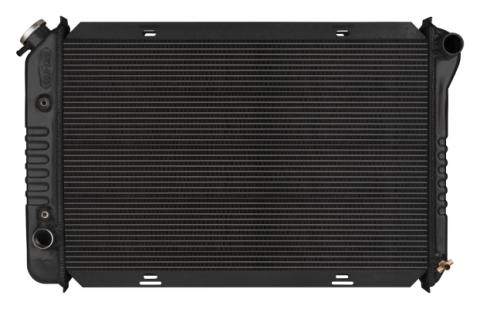 71-73 Ford Mustang Automatic Aluminum Radiator Black Night Rider Series Cold Case Radiators