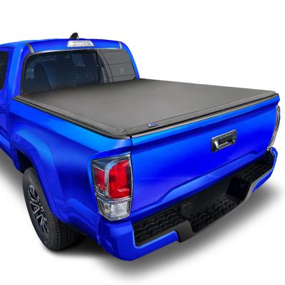T3 Soft Tri-fold Truck Bed Tonneau Cover Compatible with 24 Toyota Tacoma 6 Foot  (74 Inch) Bed Tyger Auto