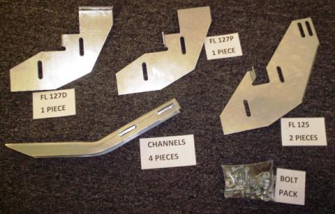 Running Board Mounting Bracket Kit For 2188-01 09-14 Volkswagen Routan 2998-17 Dodge Grd Caravan 08-16 Chrysler Town And Country Heavy Gauge Steel Silver Owens Products