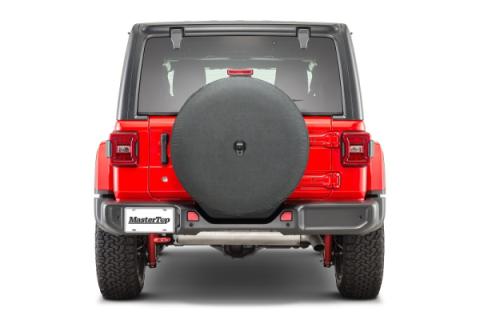 Jeep Spare Tire Cover 28 Inch Black Denim MasterTop