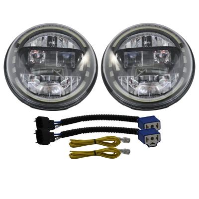 7in Jeep Wrangler JK LED headlight Diamond Series  Dual Beam Opticals Pair