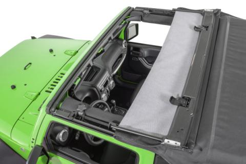 Full Hardware Top Tinted Glass For 07-18 Jeep JK Wrangler 2 Dr Black Diamond MasterTop