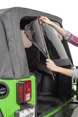 Full Hardware Top Tinted Glass For 07-18 Jeep JK Wrangler 2 Dr Black Diamond MasterTop