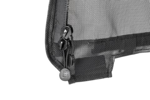 Mesh Trail Screens 2010-2018 4 Dr JKU Wrangler with Factory Original or MasterTop Soft Top 3 Piece Kit Black Mesh MasterTop