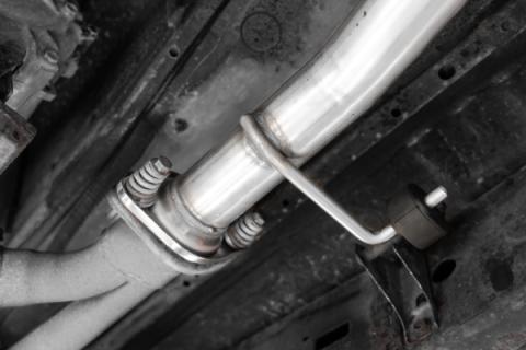 04-24 Toyota 4Runner 11-16 Toyota Land Cruiser Prado Armor Lite Aluminized Steel 2.5 Inch Cat-Back High Clearance Turn Down Single Rear Exit MBRP Exhaust System