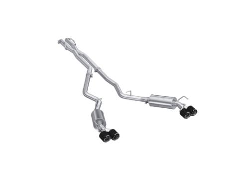 Cat-Back 2.5 inch Dual Rear Quad Carbon Fiber Tips 20-Up Explorer/Aviator MBRP