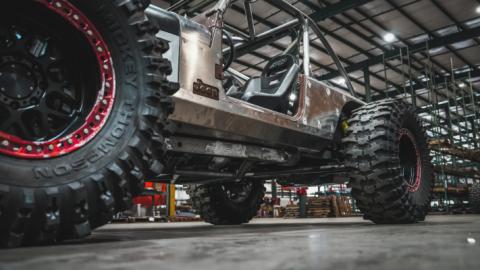 Aluminium 15 Inch Stretch Boat Side Rocker Guards for Jeep YJ Motobilt