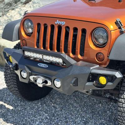 Big Sky Aluminum Mid Front Bumper With Winch Plate Wrangler JK Rock Slide Engineering