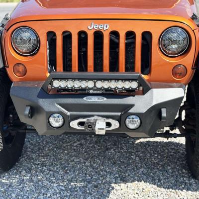 Big Sky Aluminum Stubby Front Bumper With Winch Plate Wrangler JK Rock Slide Engineering