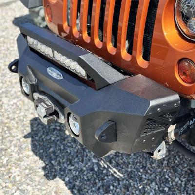 Big Sky Aluminum Stubby Front Bumper With Winch Plate Wrangler JK Rock Slide Engineering