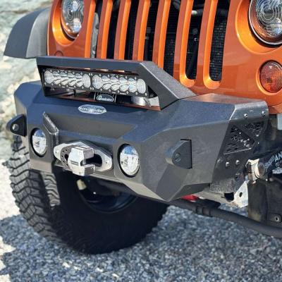 Appalachian Steel Stubby Front Bumper With Winch Plate Wrangler JK Rock Slide Engineering