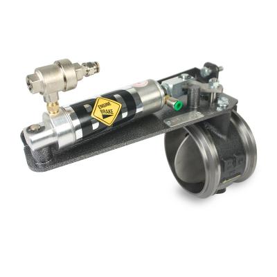 Exhaust Brake 2003-2007 Ford 6.0L Power Stroke Manual Trans Air Actuated Remote Mount 4in Valve c/w Air Compressor BD Diesel