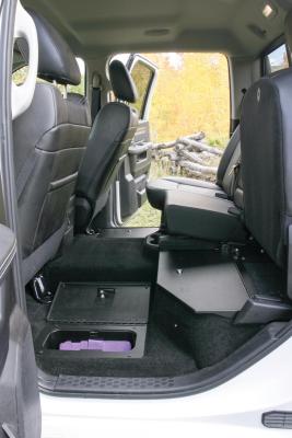 In-Floor Locking Cargo Lid 09-10 Ram 1500 11-18 1500 9 1500 Classic 10-22 2500/3500 Crew Cab Exc.Mega Cab Black Tuffy Security Products