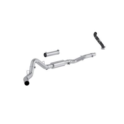 06-07 Chevrolet/GMC 2500/3500 EC/CC 6.6L Duramax, Classic, Armor Lite 4-Inch Cat-Back Single Side Exit, with Carb Approved Downpipe, MBRP