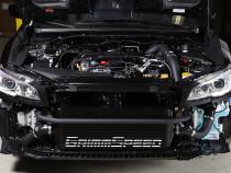 Front Mount Intercooler Kit Inc. Black Piping For Subaru 15-21 WRX GrimmSpeed