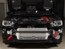 Front Mount Intercooler Kit Inc. Black Piping For Subaru 15-21 WRX GrimmSpeed