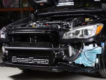 Front Mount Intercooler Kit Inc. Black Piping For Subaru 15-21 WRX GrimmSpeed