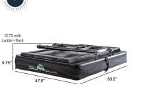 XD Sherpa S4S - Soft Sided Roof Top Tent, 4 Person, Grey Body and Black Rainfly Overland Vehicle Systems
