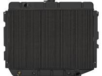 66-74 A,B,C, E Body With AC Automatic 17 x 26 Inch Aluminum Performance Radiator| Black Night Rider Series Cold Case Radiators