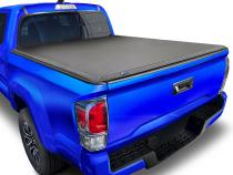 T3 Soft Tri-fold Truck Bed Tonneau Cover Compatible with 24 Toyota Tacoma 6 Foot  (74 Inch) Bed Tyger Auto