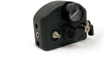Tire Inflator System 4 Tire Universal With Box, Fittings, Hoses and Storage Bag Black UP Down Air