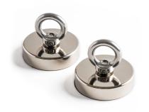 Magnetic Anchor for Truck / Van Awning Silver Pair Moonshade