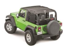 Jeep JK ShadeMaker Freedom Mesh Bimini Top Plus For 07-18 Wrangler JK 2 Door Black MasterTop