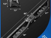 Star Strider Compatible with 05-23 Toyota Tacoma Double Cab Side Step Rails Nerf Bars Running Boards Tyger Auto