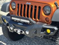 Appalachian Steel Mid Front Bumper With Winch Plate Wragnler JK Rock Slide Engineering
