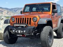 Appalachian Steel Stubby Front Bumper With Winch Plate Wrangler JK Rock Slide Engineering