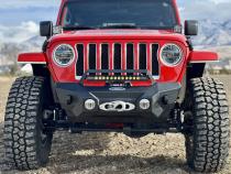 Appalachian Steel Stubby Front Bumper With Winch Plate Wrangler JL and Gladiator JT Rock Slide Engineering
